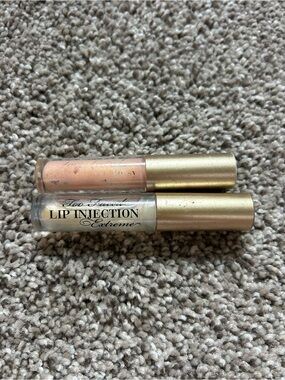 Too Faced Lip Injection Extreme Gloss Duo in milkshake & Clear